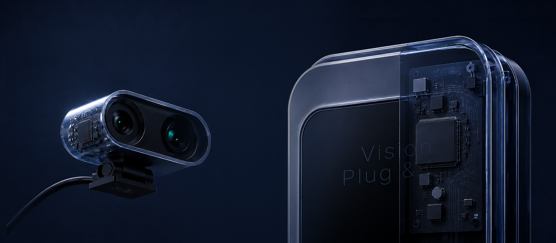Vision AI 카메라와 충전기 하드웨어